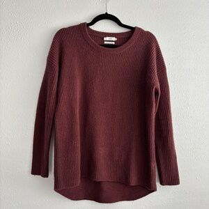 Vince Women's Ribbed 100% Cashmere Sweater in Chocolate Brown - Size XS